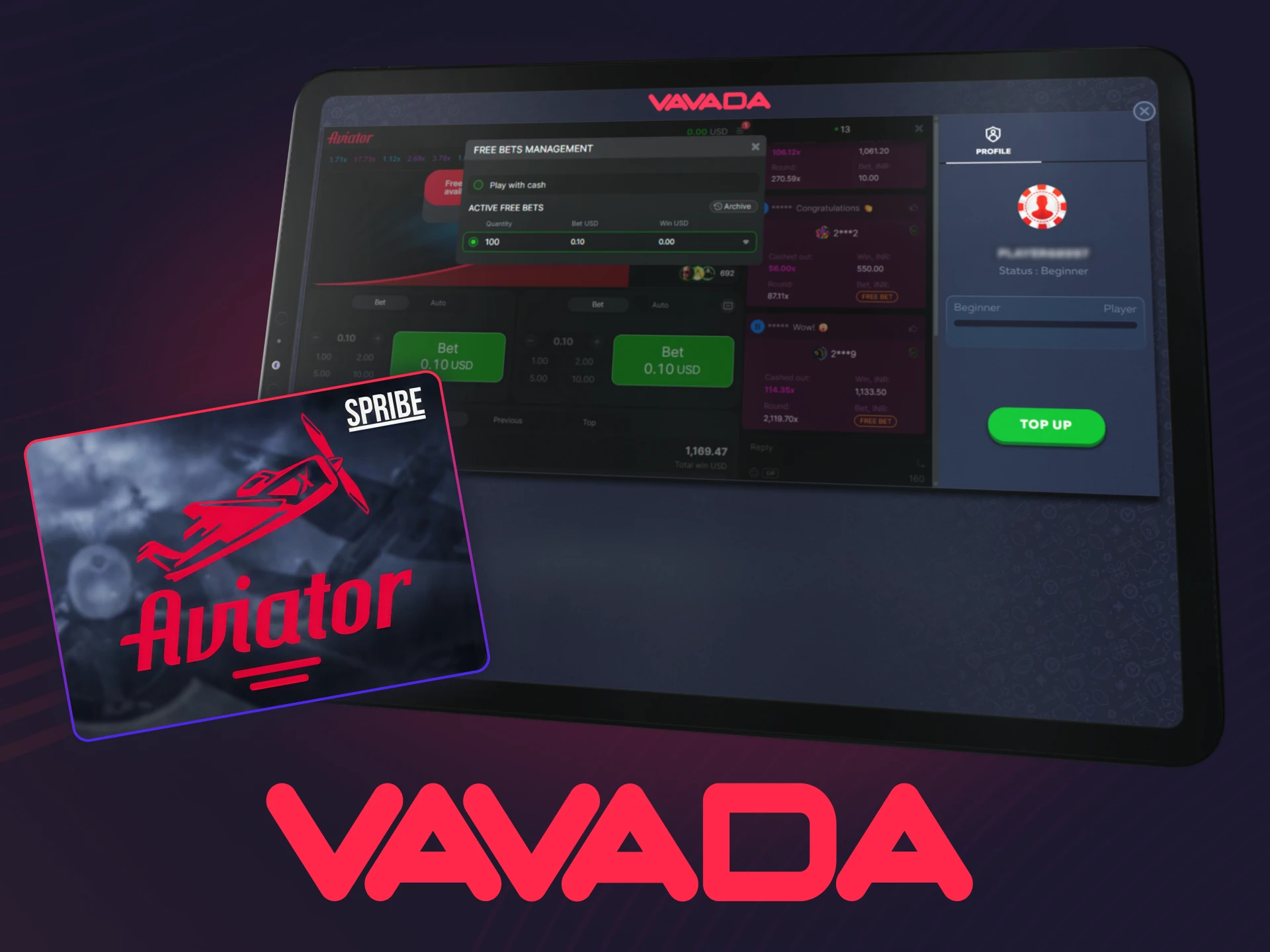 Read the rules and guide to play Aviator on the official Vavada casino.